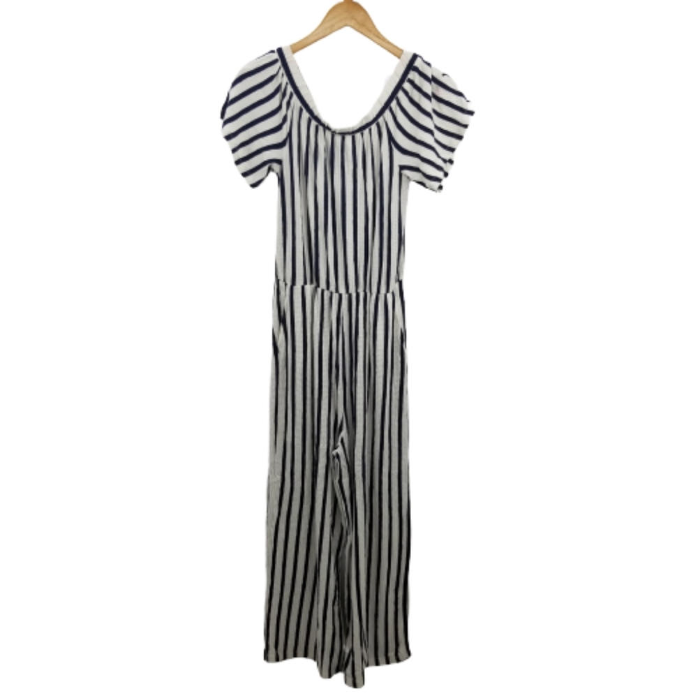 Lane Tree Blue / White Jumpsuit Pockets Size L